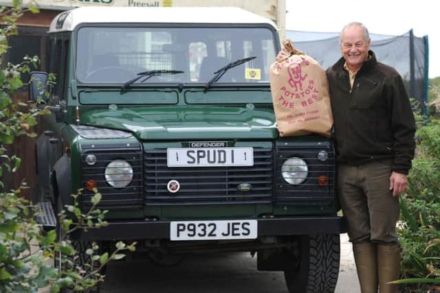 Farmer Peter Taylor is the current King of Spuds champion