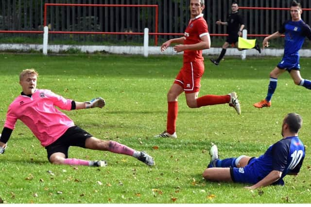 Brett Dawson gives Squires Gate the lead