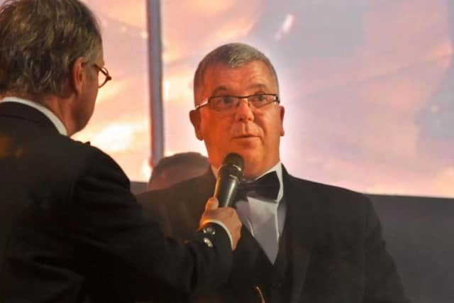 Michael Williams managing director of the Winter Gardens speaking on stage at the BIBAs 2018