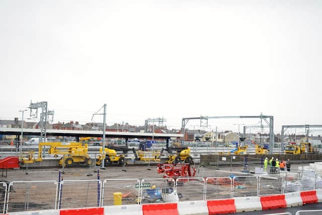 Network Rail's major revamp at Blackpool North. An over-run of electrification and signals upgrade work earlier this year led to delays and chaos when the May timetable was brought in