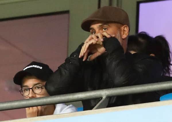 The defeat by Lyon was unpleasant viewing for Pep Guardiola, who was confined to the stands