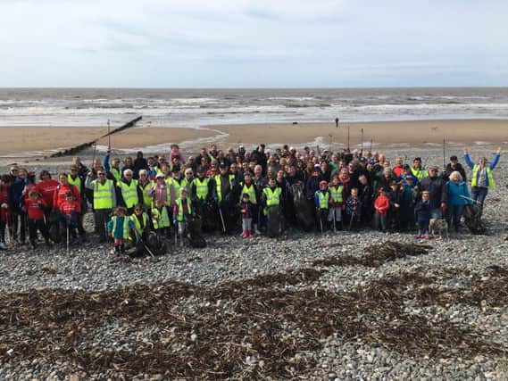 More than 100 people took part in the Marine Conservation Society's September beach clean up at Rossall