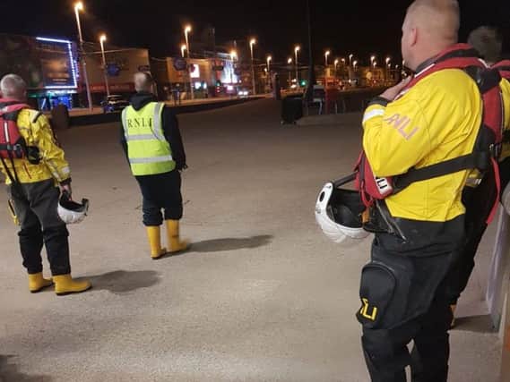 The volunteers were called out but did not launch (Picture: Blackpool RNLI/Twitter)