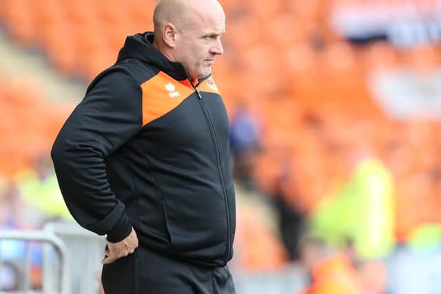 Gary Brabin was in the Blackpool dugout for the first time since being appointed assistant manager