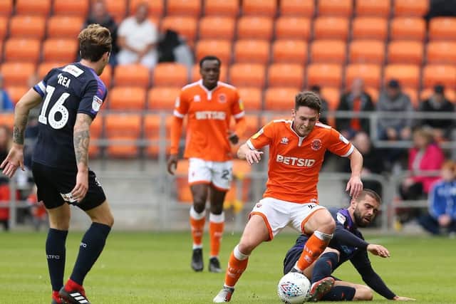 Jordan Thompson had Blackpool's clearest chance of the game