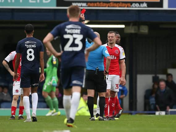 James Wallace is sent off. Photo credit: Prime Media