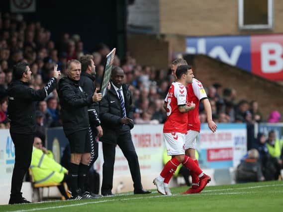 Ross Wallace comes off the bench to make his Fleetwood Town debut. Photo Credit: Prime Media.