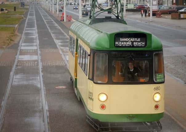 Blackpool's heritage trams had their first run of the season at the weekend, when a selection of vintage vehicles operated between the Pleasure Beach and Little Bispham.
A southbound single-decker.  PIC BY ROB LOCK
28-1-2017
