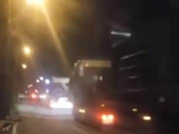 Images taken from a video by one of the anti-fracking campaigners at the gate camp at Preston New Road