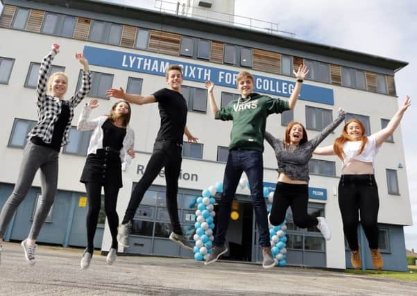 Lytham Sixth Form students celebrate their exam results
