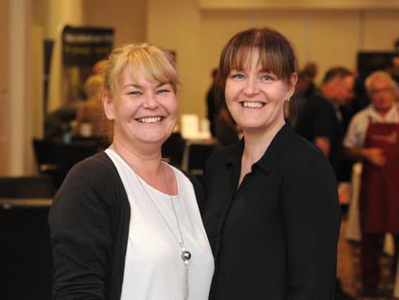 Blackpool Business Expo at The Village Resort. Nichola Howard and Jo Leigh from Launch Events NW.