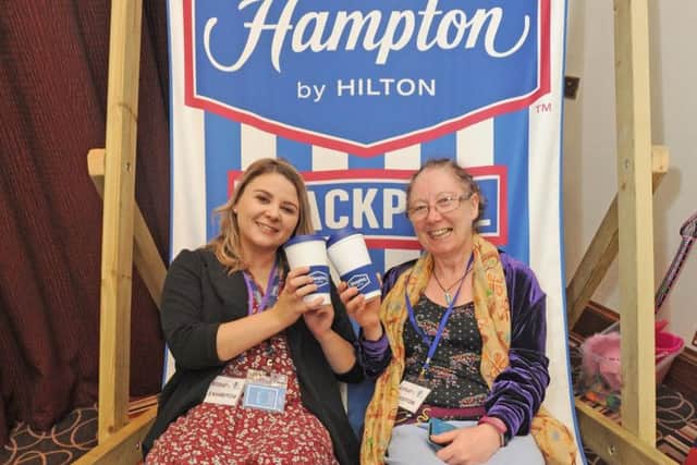 Stacey Derome from Hampton by Hilton and Sandra Williams from The Therapists Chair