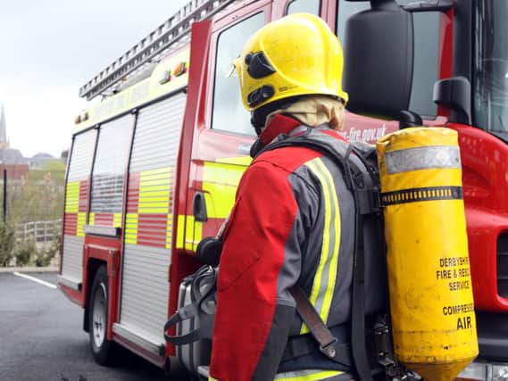Firefighters were called to a blaze tonight