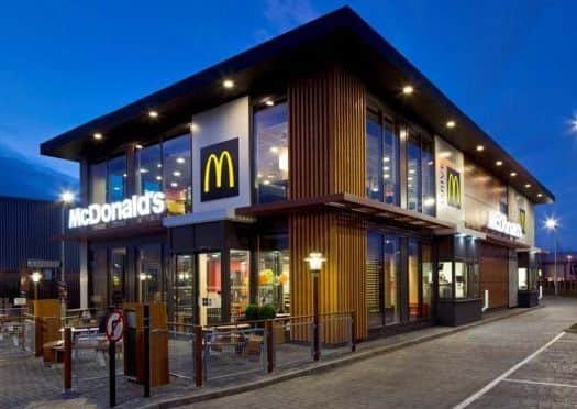 An artist's impression of the new McDonalds at Morrisons Cleveleys
