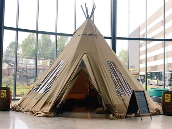 The teepee has seen more than 15,000 visitors.