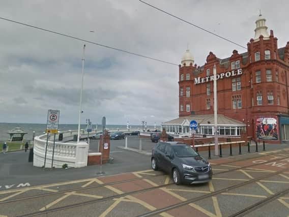 The attack happened behind the Metropole hotel in Blackpool, police said (Picture: Google Maps)