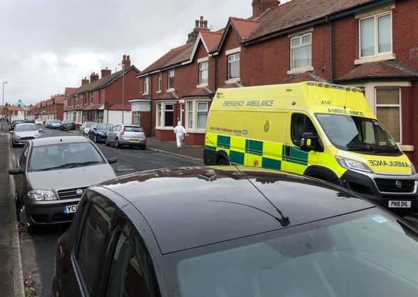 Paramedics in Addison Road, Fleetwood
