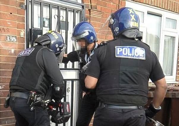 The arrests followed police drugs raids