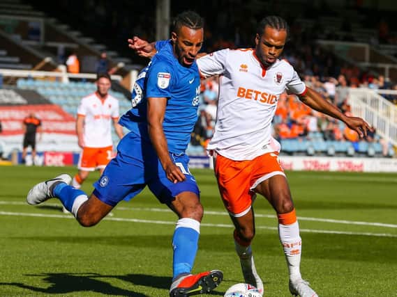 Nathan Delfouneso in action at Peterborough