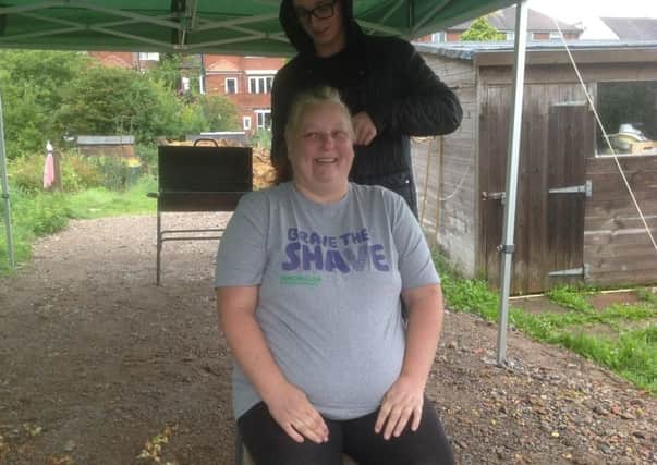 North Shore mum Michelle Eaves made the brave decision to shave her hair to raise money for Macmillan Cancer Support for 
the Brave the Shave campaign.