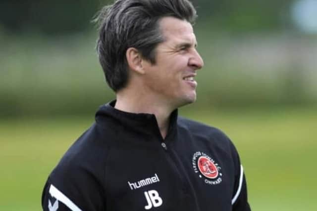 Fleetwood Town boss Joey Barton