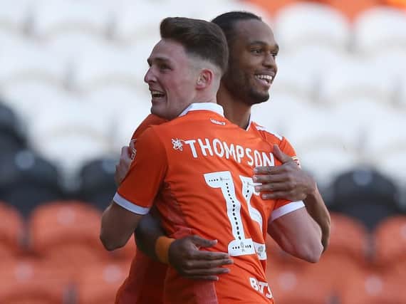 Jordan Thompson bagged his first goal for Blackpool