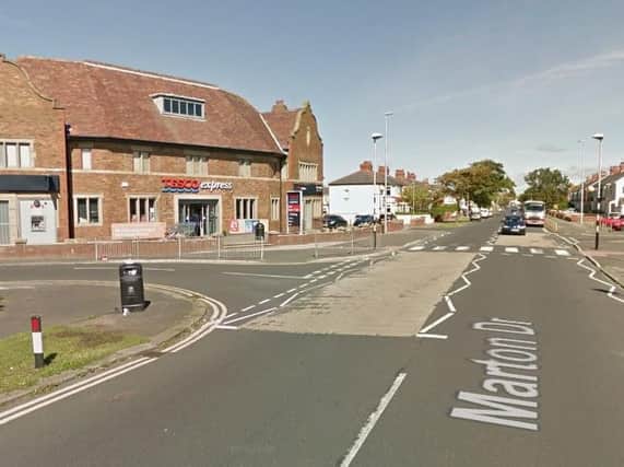 Two girls were hurt while crossing Marton Drive on Saturday, police said (Picture: Google Maps)
