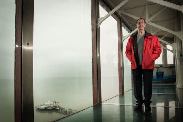 Karl Bartoni, escapologist, pictured at Blackpool Tower
From Time and Tide, by Claire Griffiths