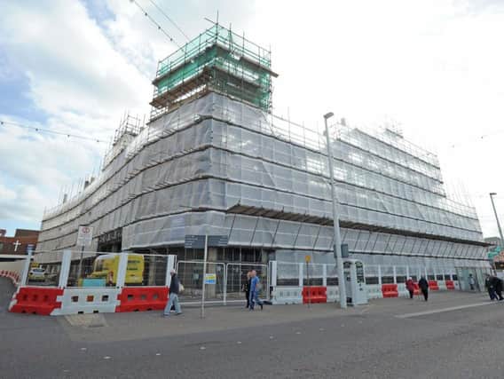 Work underway at the Palatine building which will house the Blackpool museum