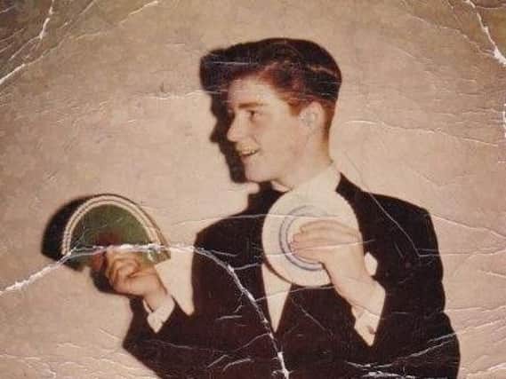 A teenage Johnny Hart at the start of his career as a magician.