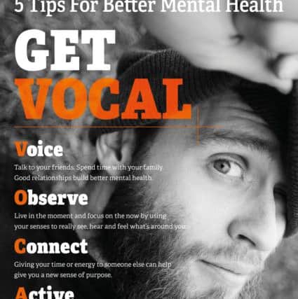 The poster for the Get Vocal campaign