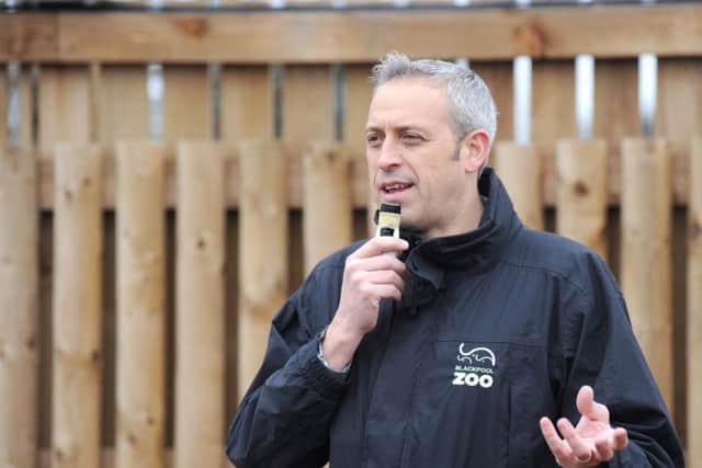 Blackpool Zoo director Darren Webster