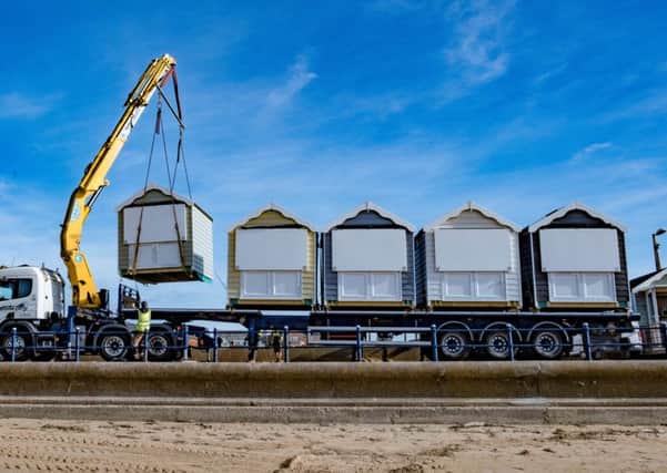 New beach huts being installed on St Annes Promenade