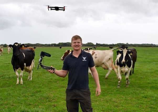 Tom Pemberton on the family farm at Ballam Road, Lytham