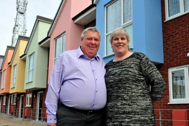Residents have benefited from new homes - like these in Foxhall Village  but the town needs more