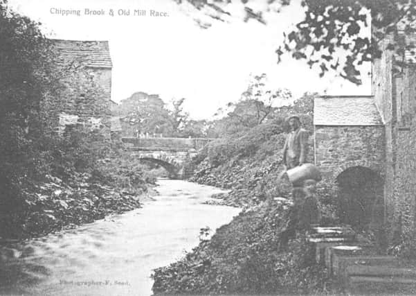 Chipping Brook and Old Mill Race, Chipping. Photo: Red Rose Collection