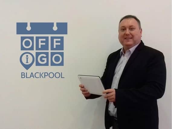 Dave Preston of OFFiGO High street app which is to launch full version across Lancashire
