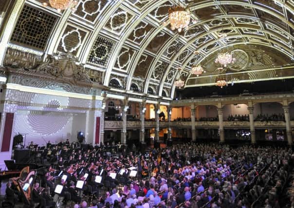 The BBC Philharmonic perform Light Odyssey at the Empress Ballroom to mark the start of the Lightpool Festival