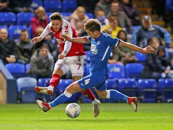 Wes Burns in action for Fleetwood