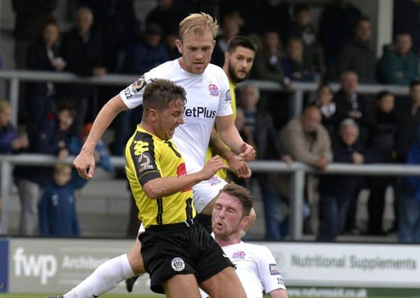 AFC Fylde midfielder Ryan Croasdale was disappointed by their FA Cup loss      Picture: Steve McLellan