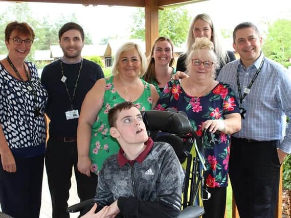 Luis Grant was the first youngster from Derian House to visit the hospice's new Derian on Holiday lodge at Ribby Hall