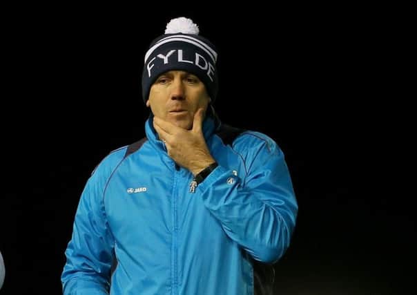 AFC Fylde manager Dave Challinor