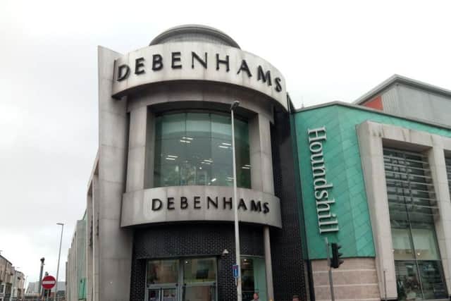 Debenhams opened 10 years ago as part of a 30m extension to the Houndshill Centre
