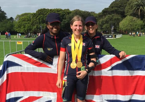A Blackpool former soldier with a paralysed arm has won two gold medals for cycling at The Invictus Games.
Debbie OConnoll, 31, a former member of the Kings troupe royal horse artillery, was thrown from her horse in 2015, breaking her collar bone and suffering paralysis of her left arm.