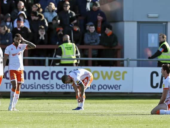 Blackpool suffered their first league defeat to Fleetwood