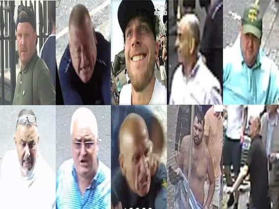 Wanted: Police would like to identify these men