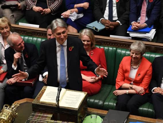 Chancellor Philip Hammond  in jovial mood as he delivered his 2018 budget