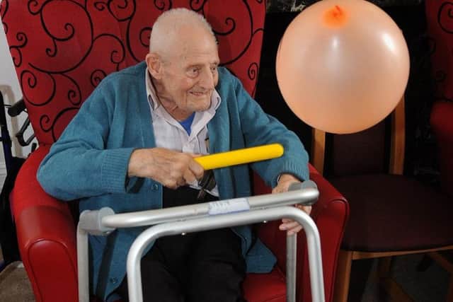 84-year-old Ron says it is great fun taking part in the activities