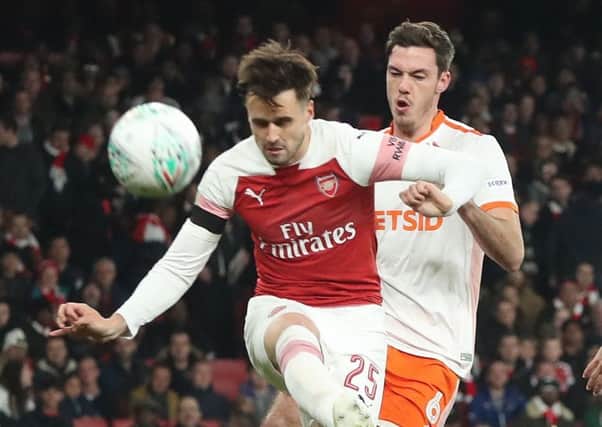 Ben Heneghan impressed for the Seasiders at Arsenal