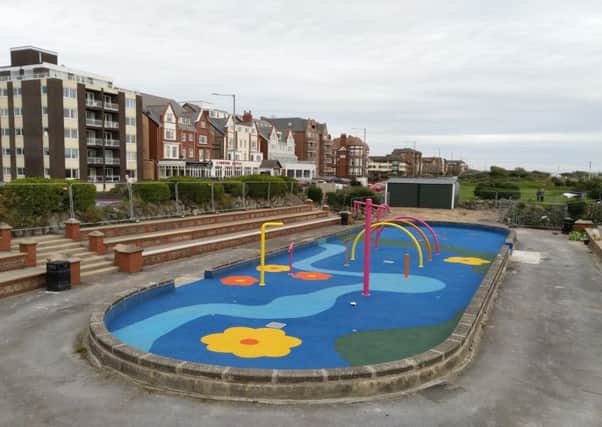 The new Splash! water play area being prepared on St Annes seafront